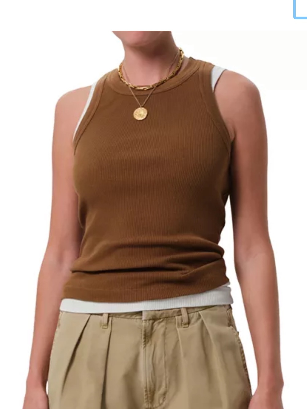 Citizens of Humanity Isabel Ribbed Tank Top sz Large